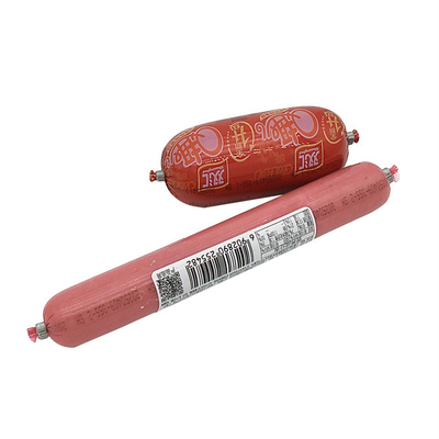 Customized Logo Printed Foodgrade Plastic Sausage Casing Heat Resistant 