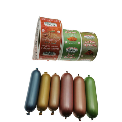 Customized Brand Printing Matte Plastic Sausage Casings For Sausages