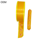 Yellow Plastic Sausage Casings with No Smell and Customized Logo Printing