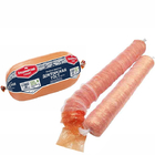 vivid flexography printed sausage casing permeable smoked plastic casing for sausages