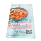 Eight Sides Sealing Food Packaging Materials Resealable Nylon Doypack Bags For Frozen Prawns