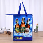 OEM Logo Printed Cooler Handbag Lunch Picnic Tote Bag Insulated With Zipper