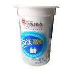 Flat Top Plastic Yogurt Cups 250ml In Mold Labeling Film Sealing