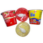 Round Disposable Plastic Yogurt Cups With Spoon 1.5- 20grams