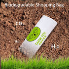 Supermarket White Reusable Biodegradable Vest Bag OEM Logo Printing