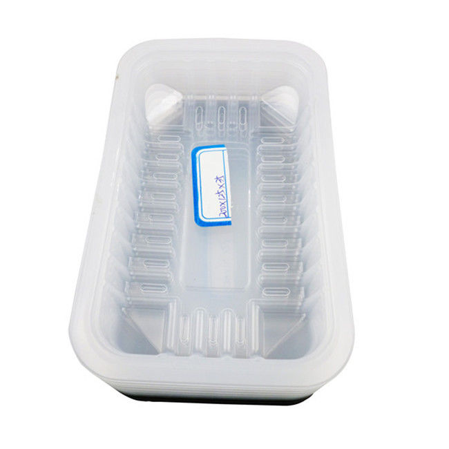 Body Fitted Vacuum Formed Plastic Trays 130mm*240mm Disposable Food Platters