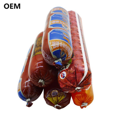Co-extrusion Plastic Sausage Casings with High Oxygen Barrier and Custom Branding Flexography Printing