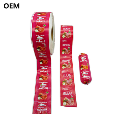 Polyamide Sausage Casings Caliber 60mm Customized Logo Flexography Printing Sausage Casings