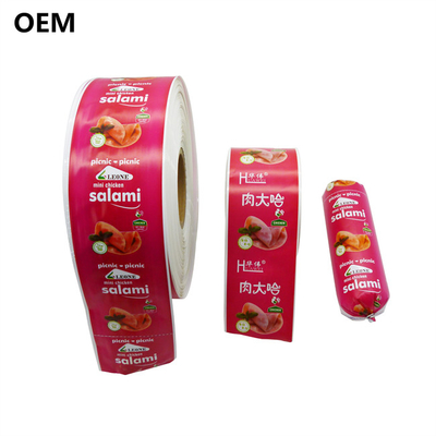 Polyamide Sausage Casings Caliber 60mm Customized Logo Flexography Printing Sausage Casings