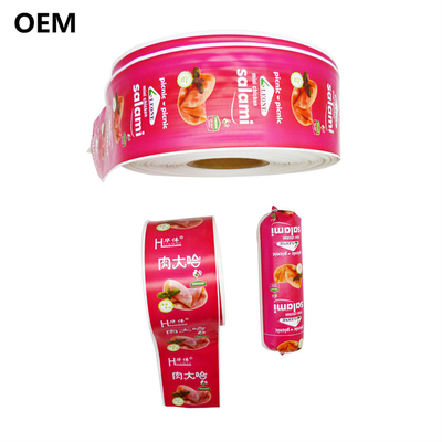 Polyamide Sausage Casings Caliber 60mm Customized Logo Flexography Printing Sausage Casings