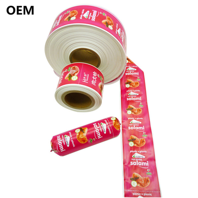 Polyamide Sausage Casings Caliber 60mm Customized Logo Flexography Printing Sausage Casings