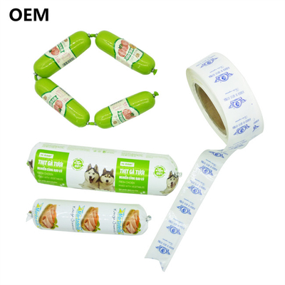 Different Color Plastic Multi Layer Casings Flexography Printing Sausage Casings For Meat Sausage