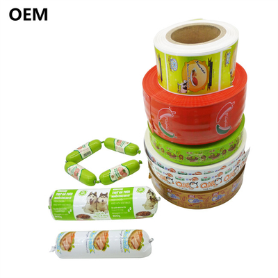 Different Color Plastic Multi Layer Casings Flexography Printing Sausage Casings For Meat Sausage