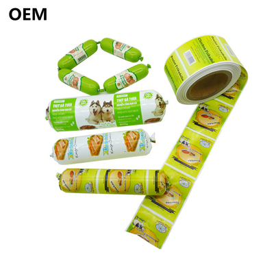 Different Color Plastic Multi Layer Casings Flexography Printing Sausage Casings For Meat Sausage