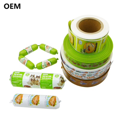 Different Color Plastic Multi Layer Casings Flexography Printing Sausage Casings For Meat Sausage