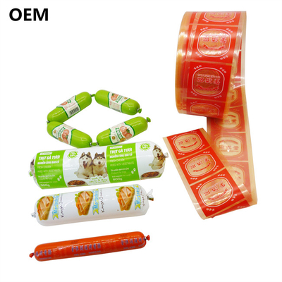 High Shrink Colourful Flexography Printing Nylon Sausage Casing For Homemade Sausages