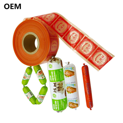 High Shrink Colourful Flexography Printing Nylon Sausage Casing For Homemade Sausages