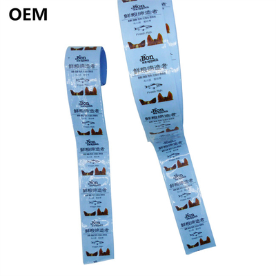 OEM Flexography Printed Plastic Casings Food Grade Odorless Plastic Sausage Casings