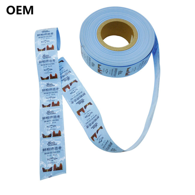 OEM Flexography Printed Plastic Casings Food Grade Odorless Plastic Sausage Casings