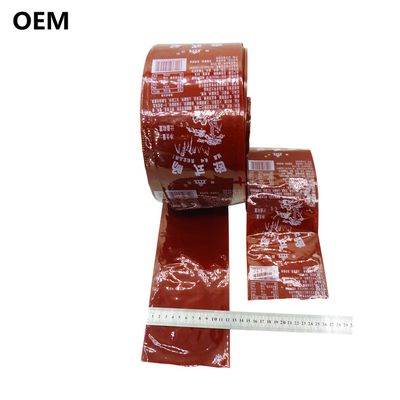 OEM Sausage Packaging Colorful Plastic Sausage Casings Flexography Printing Brand Logo Meat Sausage Packaging