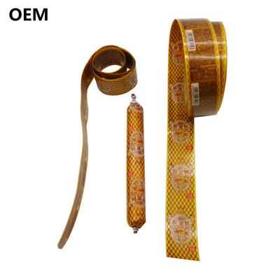 Sausage Casing Custom Color Flexography Printing Polyamide Casings For Sausage Packaging