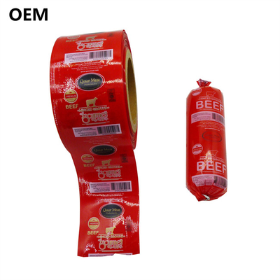 Small Quantity Request Food Grade Logo Printed Artificial Sausage Casings For Sausages