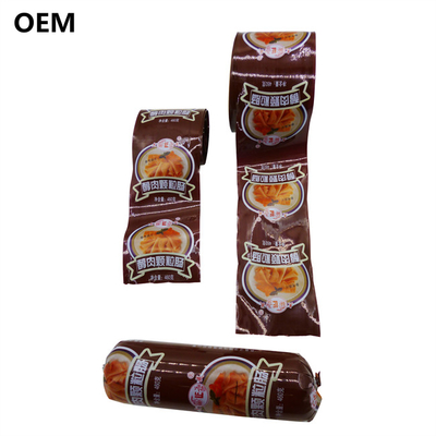 Small Quantity Request Food Grade Logo Printed Artificial Sausage Casings For Sausages