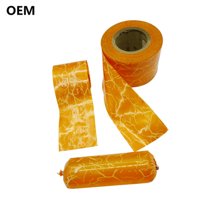 Polyamide Sausage Casing 75mm Custom Logo Flexography Printing Sausage Casing For mortadella