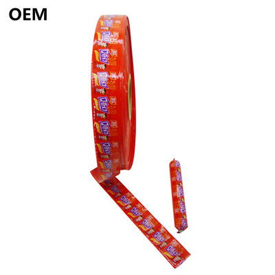 Sample Free Customized Logo Printing Plastic Sausage Casing For Sausages
