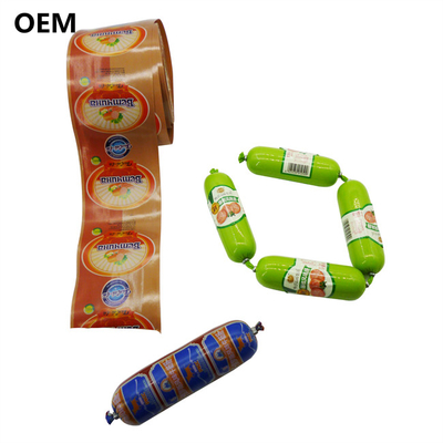 Small Quantity Request Food Grade Logo Printed Artificial Sausage Casings For Sausages