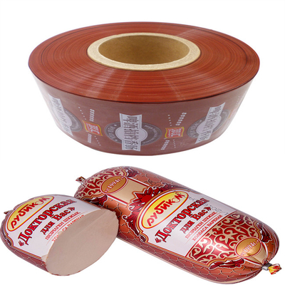 Different Colours Available Customs Logo Flexography Printing 5 Layers Sausage Casings For Sausages