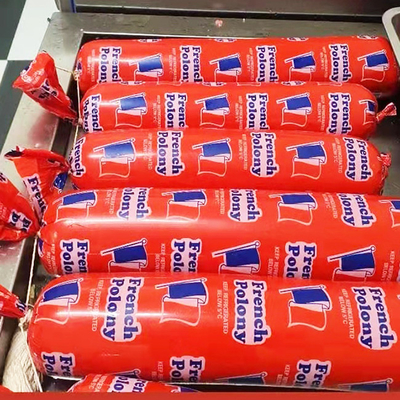 Halal Certified Custom Logo Flexography Printing Sausage Casing For Mortadella