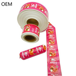 Different Colours Available Customs Logo Flexography Printing 5 Layers Sausage Casing For Sausages