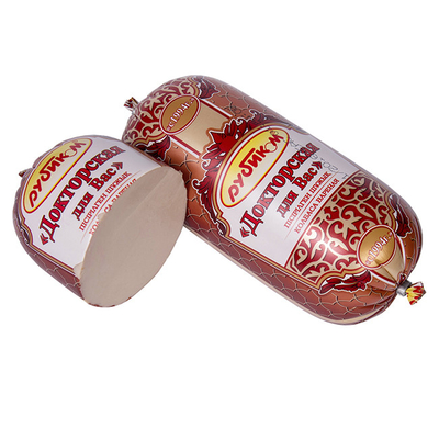 Sample Free Custom Logo Flexography Printing Sausage Casings Artificial For Sausages
