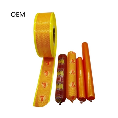 Custom plastic casing Sausage packaging casing flexography printing plastic casing