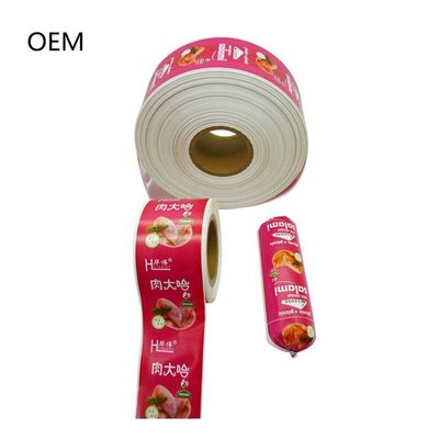 Flexography Printing Plastic Sausage Casing with High Oxygen Barrier and Thermo-Shrinkable Properties for Food Packaging