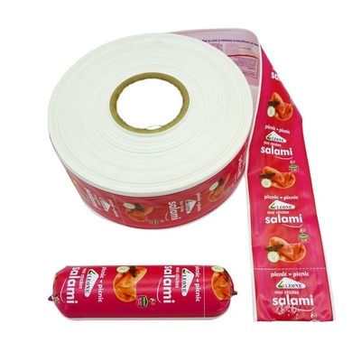 Food Grade OEM Custom Flexography Printing Plastic Sausage Casings For Salami Sausages