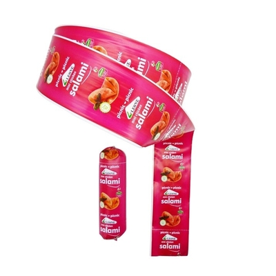 Plastic Sausage Casings Food Grade Sausage Packaging Sausage Casings Custom Flexography Printing Brand Logo