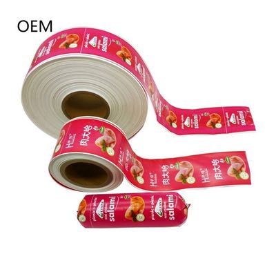 Kingred 60mm Roll Sausage Color Odorless Plastic Casing Custom Flexography Print