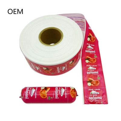 OEM Flexography Printing Custom Logo Sausage Packaging Plastic Casings Safe Color Casings