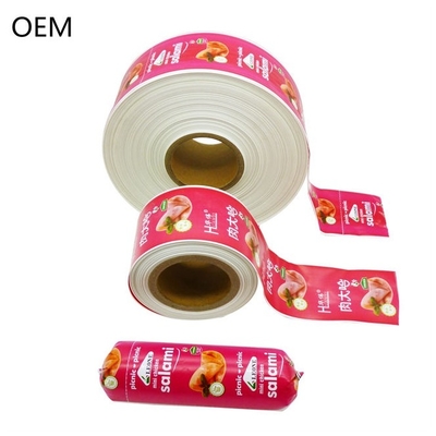 OEM Flexography Printing Custom Logo Sausage Packaging Plastic Casings Safe Color Casings