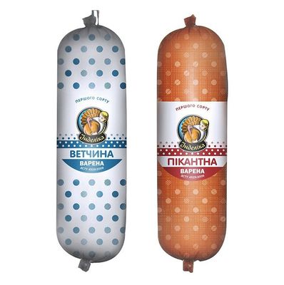 Custom Logo Sausage Plastic Casings with Co-extrusion and 20mm-165mm Caliber for Food Grade Flexography Printing