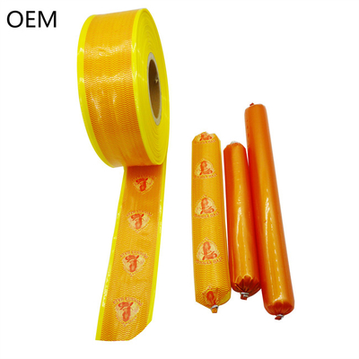 OEM sausage packaging casing no edible grade plastic colorful casing customized brand LOGO