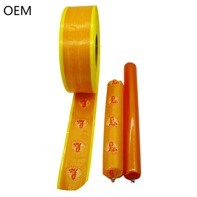 OEM sausage packaging casing no edible grade plastic colorful casing customized brand LOGO