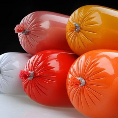 Sausage plastic casing Wholesale sausage packaging casing flexography printing OEM