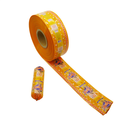 sausage casings multicolor flexography printing plastic sausage casings customized brand logo
