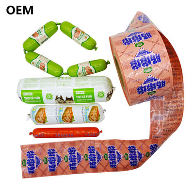 Low Price Wholesale Sausage Packaging Casings with Flexography Printing and Colorful Plastic Casings