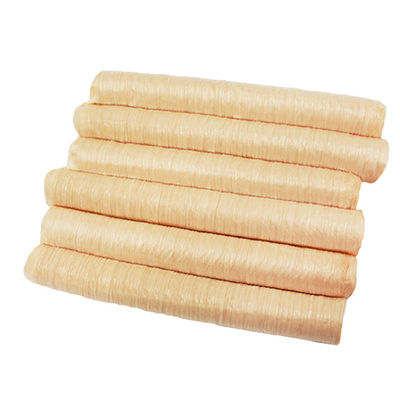 25mm Edible Sausage Casings Natural Color Collagen Casings For Wind Sausages