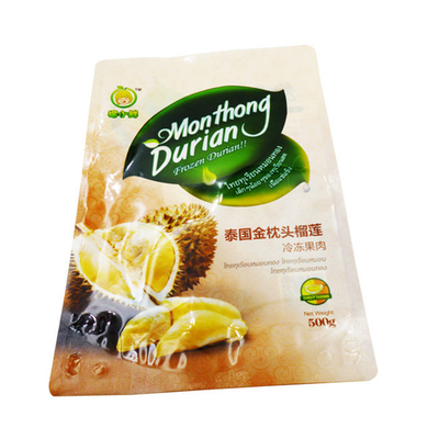 Custom food packaging Waterproof biodegradable plastic foil bag Zipper standing bag