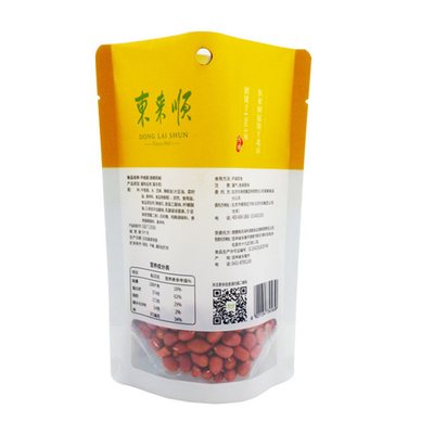 Custom transparent food packaging plastic bag printing brand logo bag
